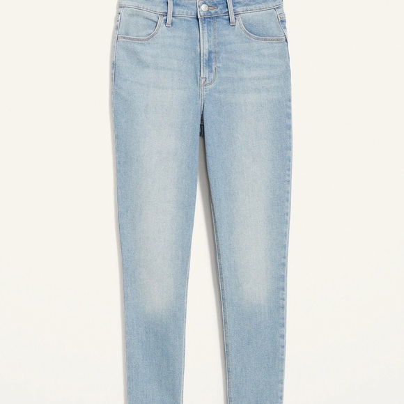 NWT OLD NAVY High-Waisted Wow Super-Skinny Ankle Jeans Color: Light Wash - Picture 4 of 7